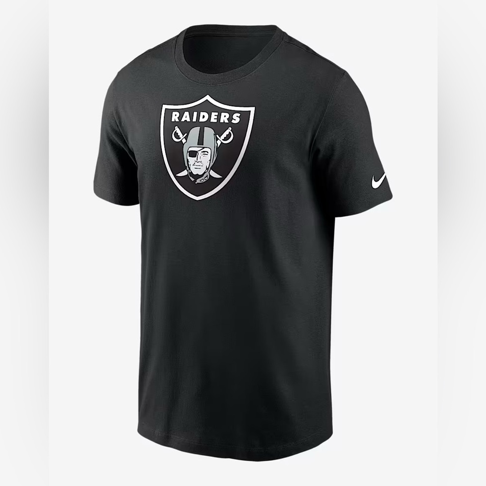 Nike Black Raiders Short Sleeve Tee